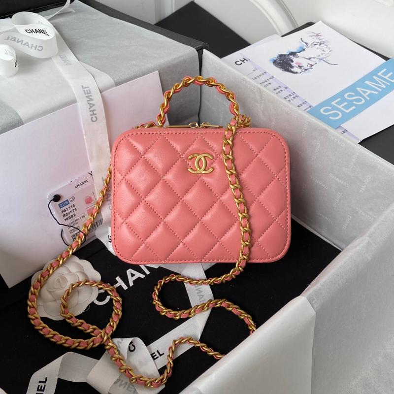 Chanel Chain Package AS3318 Sheepskin Pink